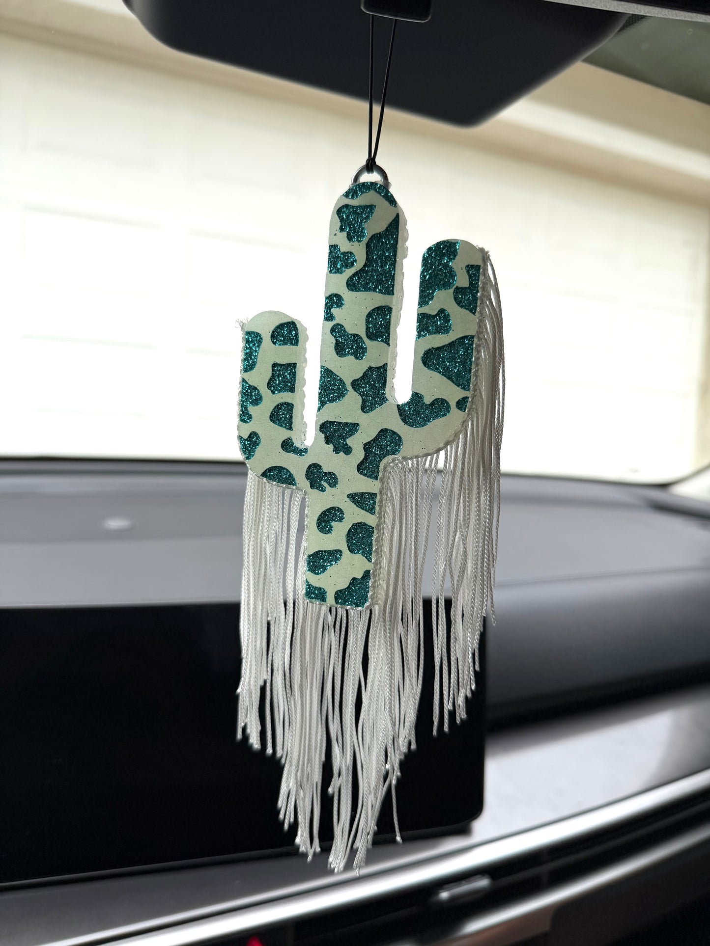 Cow Print Cactus w/ Fringe